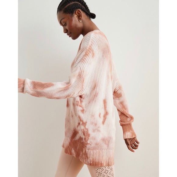 NEW [Aerie] Open Knit Oversized Tie Dye Sweater - Picture 13 of 15